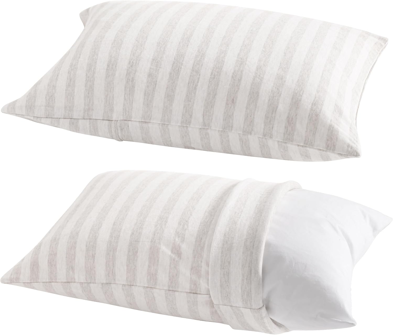 Ntbay 2 Pack Pillows with Organic Cotton Pillowcases, Soft Cotton Down Alternative 13x18 Envelope Pillows for Sleeping in Crib Bed - Machin…