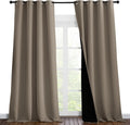 Nicetown 100% Blackout Blinds, Set of 2, 52 inches x 120 inches, Laundry Room Decor Window Treatment Curtains for Large Patio Sliding Door,…