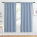 NICETOWN Blackout Curtains for Living Curtains, Vintage Blue, 1 Pair, 34-inch W x 72-inch L, Home Decorations Thermal Insulated Solid…