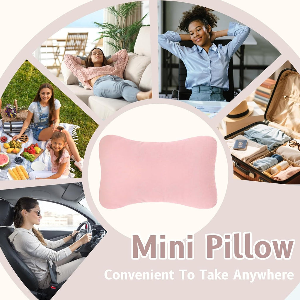 vocheer Small Pillows for Sleeping, 11"x7" Mini Pillow for Travel, Tiny Pillow for Neck, Lumbar, Knee, Wrist, Pets, Cotton Small Back Pillo…
