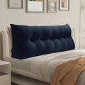WOWMAX 80% Cotton & 20% Linen Blend Headboard Pillow – California King Size Reading Wedge Backrest for Bed, Handmade Firm Support Bolster…