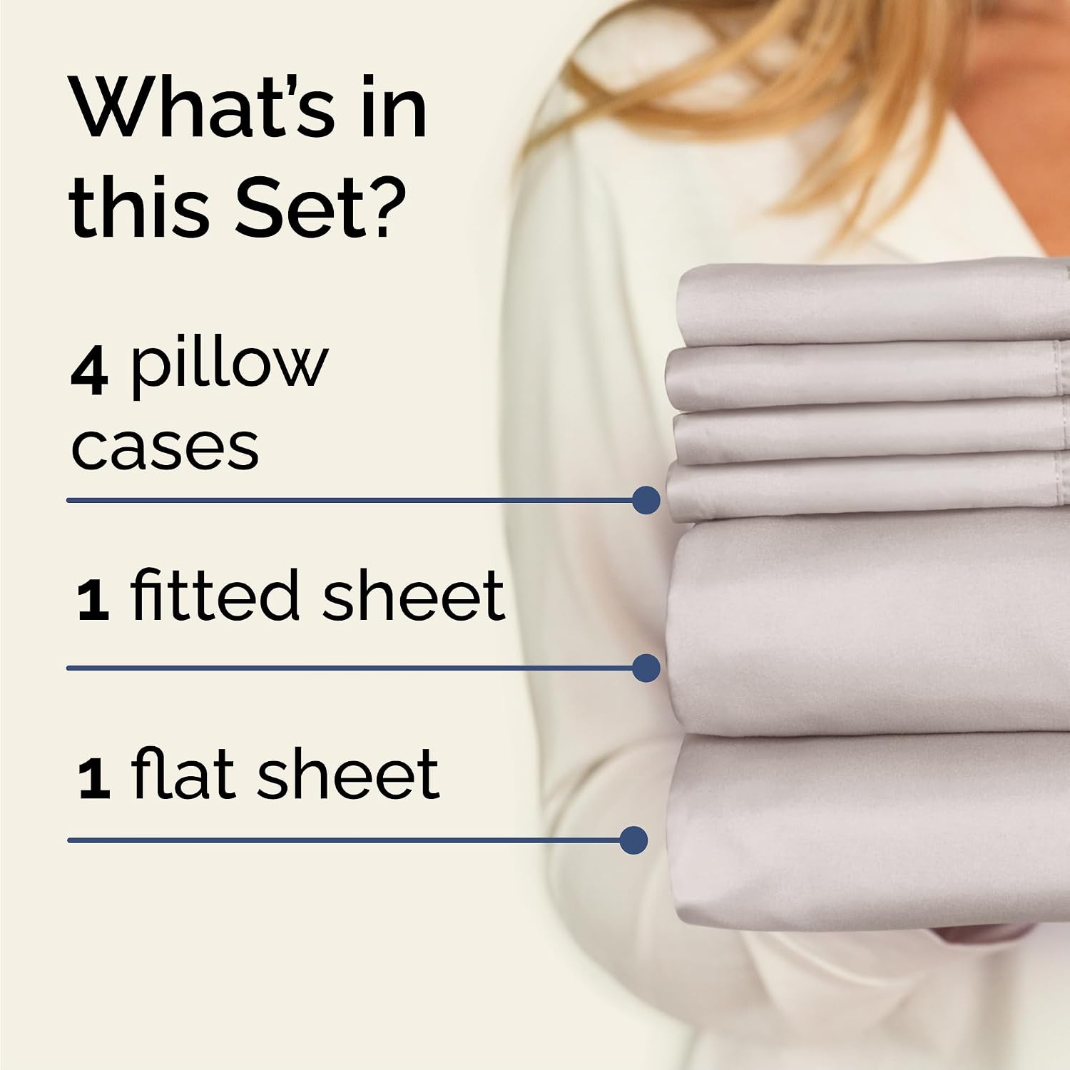 Cal King 6 Piece Sheet Set - Comfy, Breathable & Cooling - Soft Hotel Luxury Bedding for Women, Men, Kids, Teens and Children - 1 Flat &…