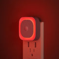 YUNLEX 2 Pack Plug in Red Sleep Night Light with Motion Sensor & Dusk to Dawn Sensor, Soft Glow, 0% Blue Light, Dimmable, Auto On/Off…