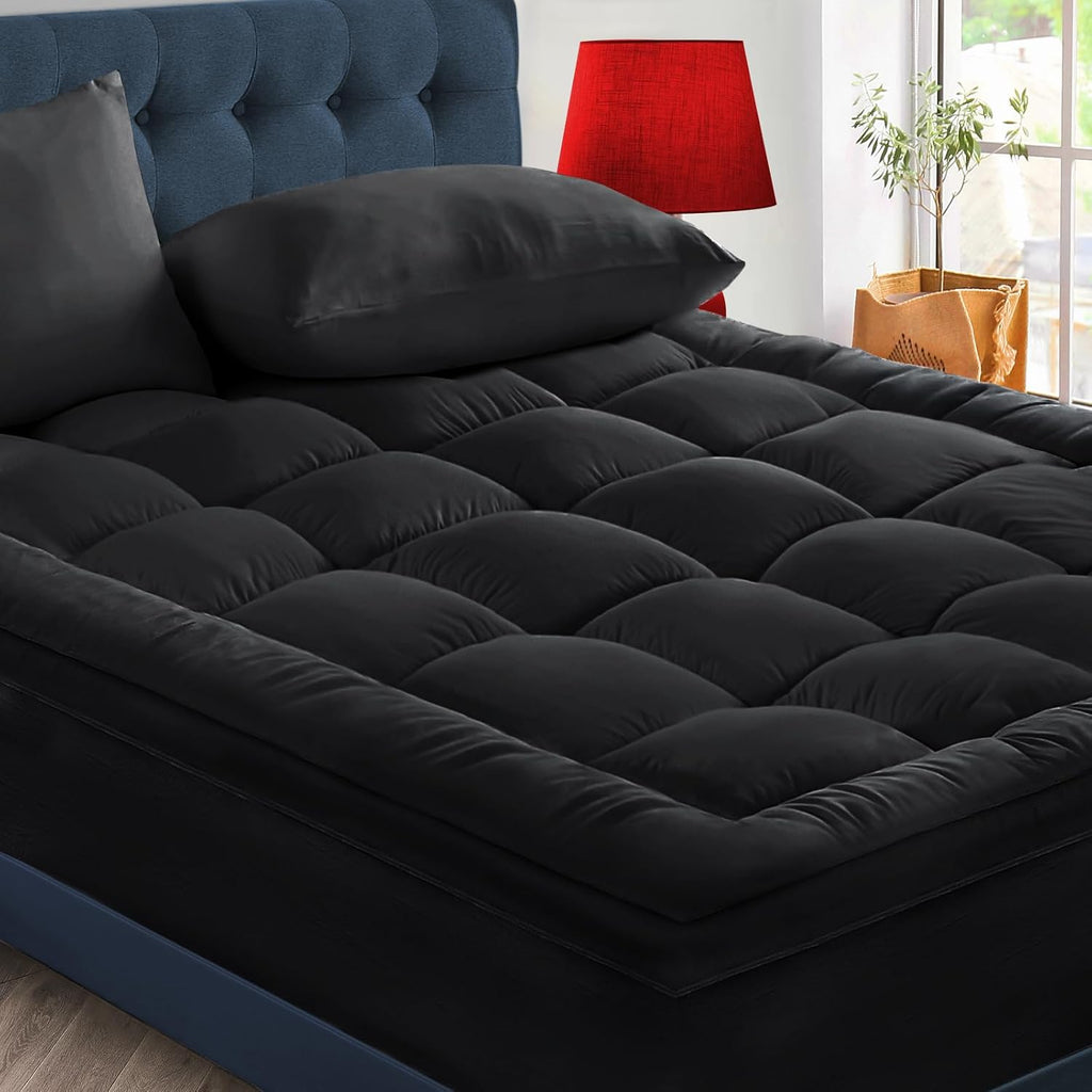 CYMULA California King Mattress Topper - Extra Thick Cooling Mattress Pad Cover for Back Pain - Soft Mattress Protector with 8-21 Inch…