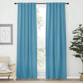 Nicetown Living Room Darkening Curtains - (Teal Blue Color) W42 x L70, Set of 2, Home Decor Room Darkening Thermal Insulated Drapery Panels…