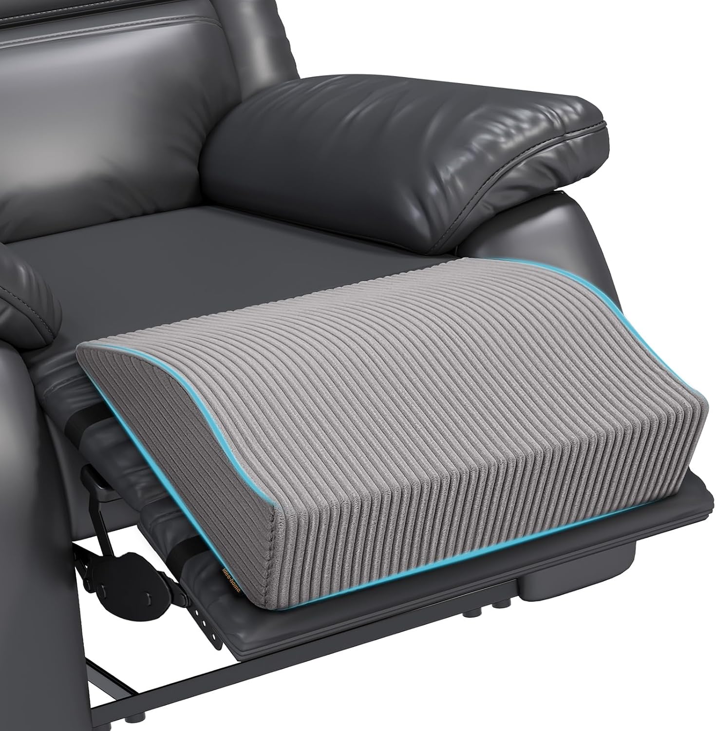 idee-home Recliner Leg Rest Cushion, Recliner Footrest Extender Pillow with Removable Corduroy Cover, Multi Purpose Ergonomic Foot Pillow…