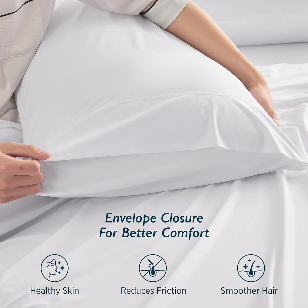 Breescape Cooling Pillow Cases Standard/Queen Size - BlendTekTM Dry & Cool Technology for Hot Sleepers and Night Sweats, Soft & Smooth Pillo…