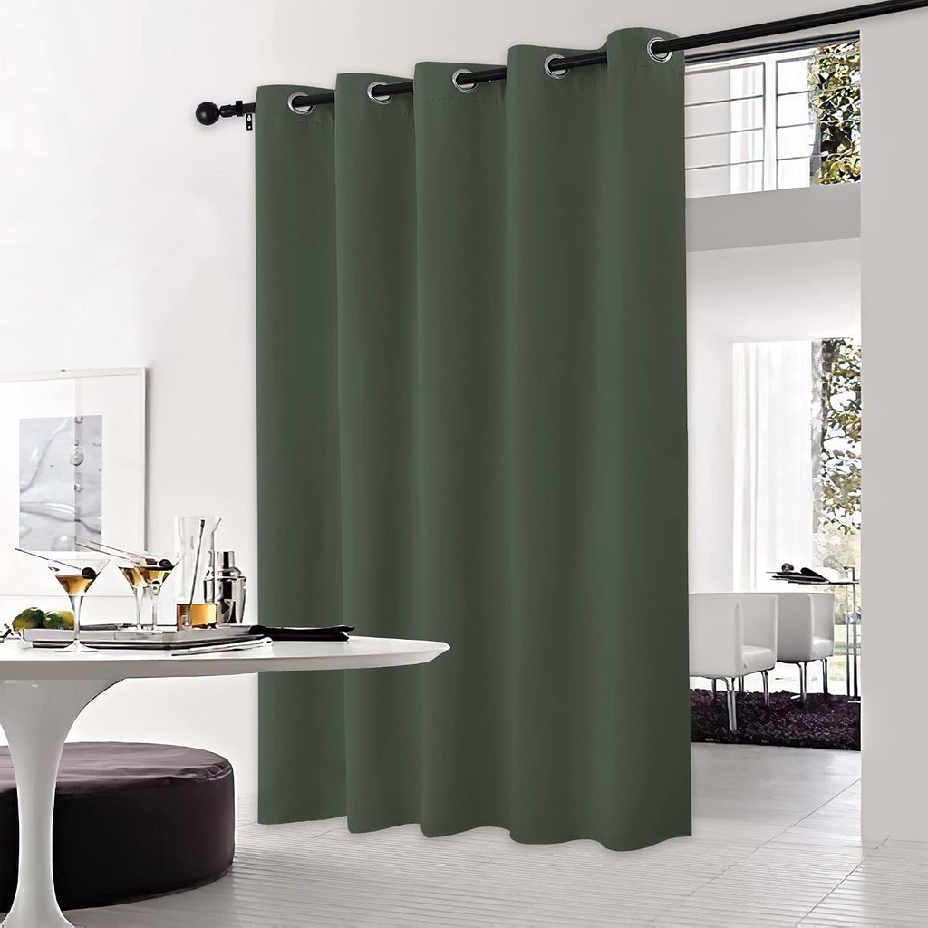 NICETOWN Dark Mallard Bedroom Blackout Curtain Panel, 1 Panel, 70 x 84 inch, Privacy Window Thermal Insulated Blackout Drape/Drapery for…
