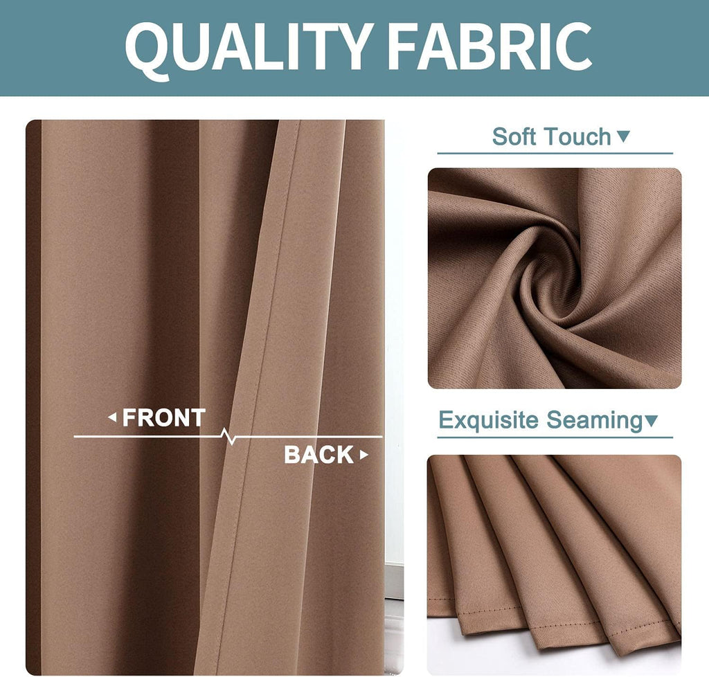 ChrisDowa Blackout Door Curtains for Doorway Privacy, Grommet Closet Curtains for bedroom closet door, Thermal Insulated Temporary Doorway…