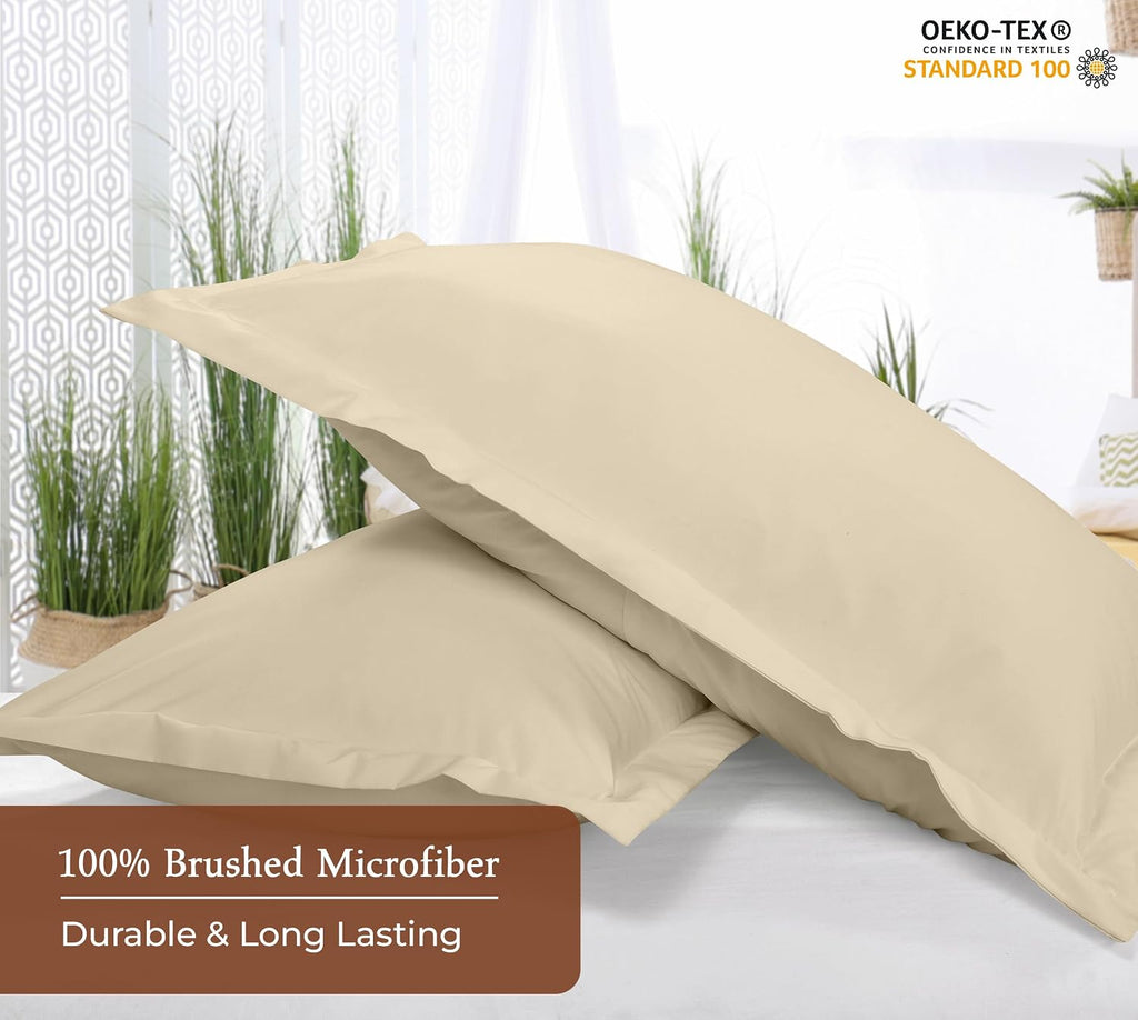 Royalelinens Royale Linens Pillow Shams 2 Pack Euro Size 26x26 Inch - Brushed 1800 Microfiber - Bed Pillow Shams, Wrinkle Resistant Super S…