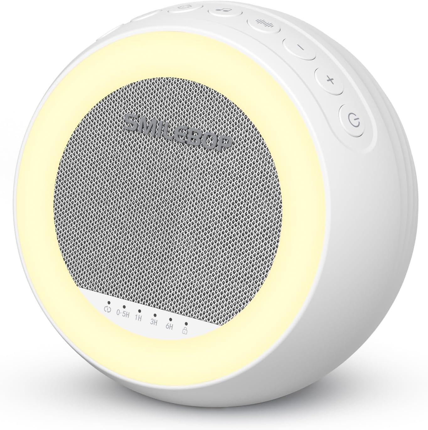 White Noise Sound Machine with Night Light, Portable Sound Machine for Baby and Adults with 10-Color Night Light, 32 Soothing Sounds & 5…