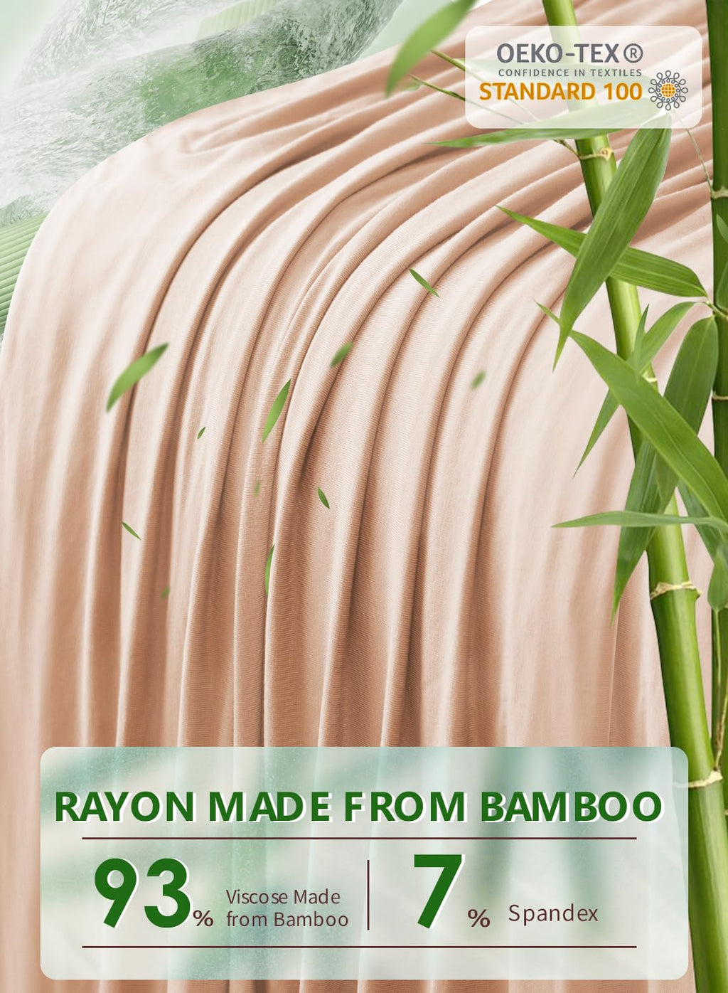 Meiz Pregnancy Pillows, Pregnancy Pillows for Sleeping Cooling, U Shaped Full Body Pillow for Adult, Rayon Cover from Bamboo, Light Apricot…