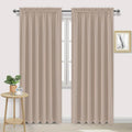 DWCN Blackout Curtains for Living Room Thermal Insulated, Energy Saving & Noise Reducing Bedroom Curtains, Camel, W 70x L 84 Inch, Set of…