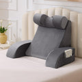 Velorose Reading Pillow for Sitting in Bed Adult, Back Pillow for Bed Sitting up, Backrest Pillow with Arms, Back Support Pillows for Gamin…