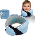 ProGlobe Junior Kids Travel Neck Pillow - Ergonomic Memory Foam Pillow for Airplane, Car, Booster Seat - Soft, Washable, Compact Travel Pil…