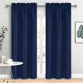 Dwcn Navy Blue Blackout Curtains for Living Room 84 Inch Length 2 Panels Set Window Drapes Thermal Insulated Room Darkening Rod Pocket Curt…