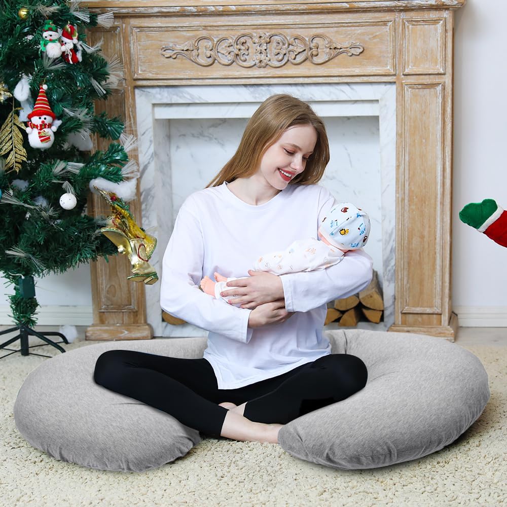 Chilling Home Pregnancy Pillow, C Shaped Full Body Pillow Maternity Pillow for Women 55 inch, Pregnancy Pillows for Sleeping Pregnant…