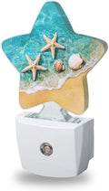 Night Lights Plug Into Wall Decorative, Starfish Nightlights for Kids Bedroom, Summer Beach Shells Energy Efficient Dusk-to-Dawn Sensor…