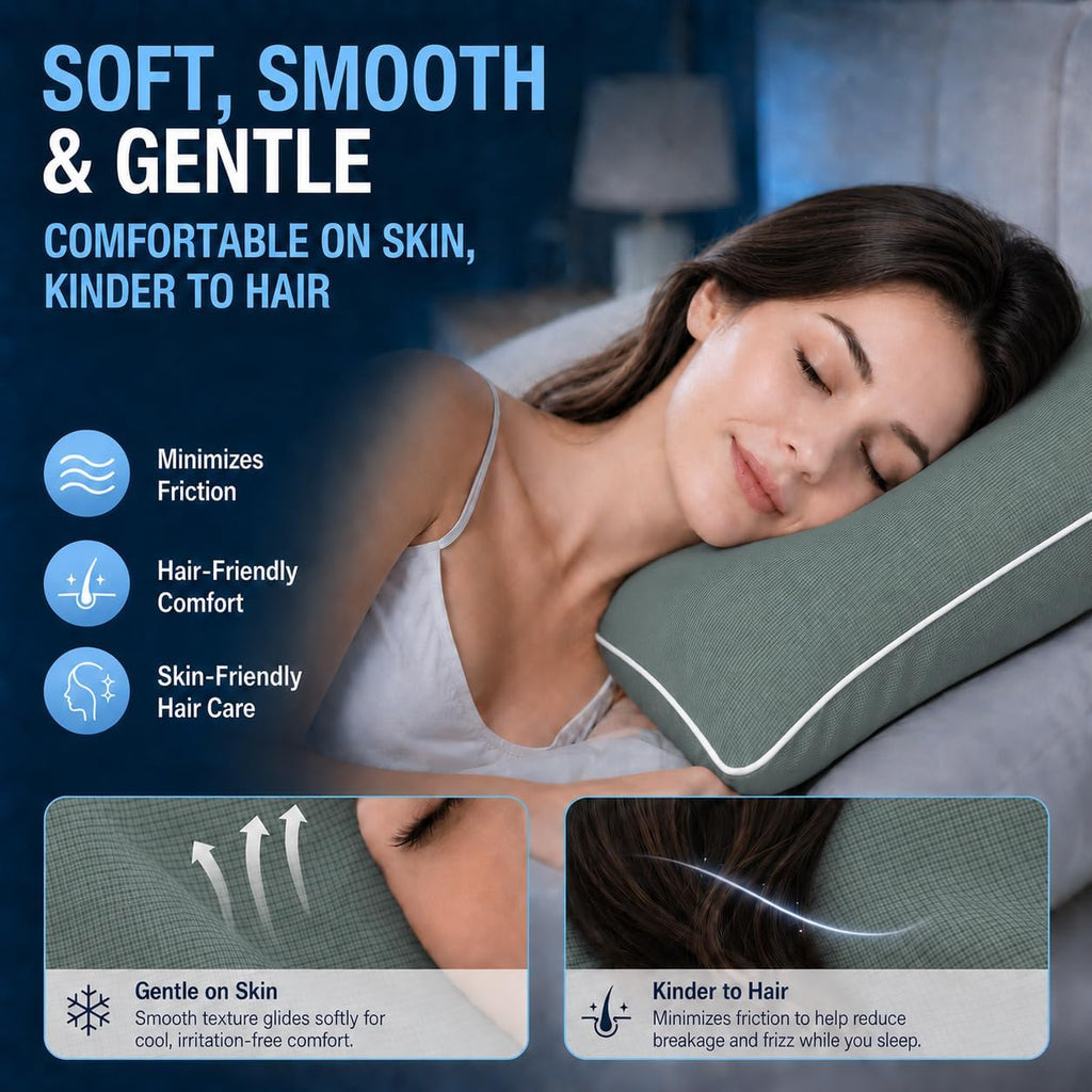 Cieltown Cooling Pillow Cases for Hot-Sleepers: Q-Max ≥0.4 Nylon Spandex Cool-to-Touch for Night Sweats - Waffle Weave for Dry & Com…