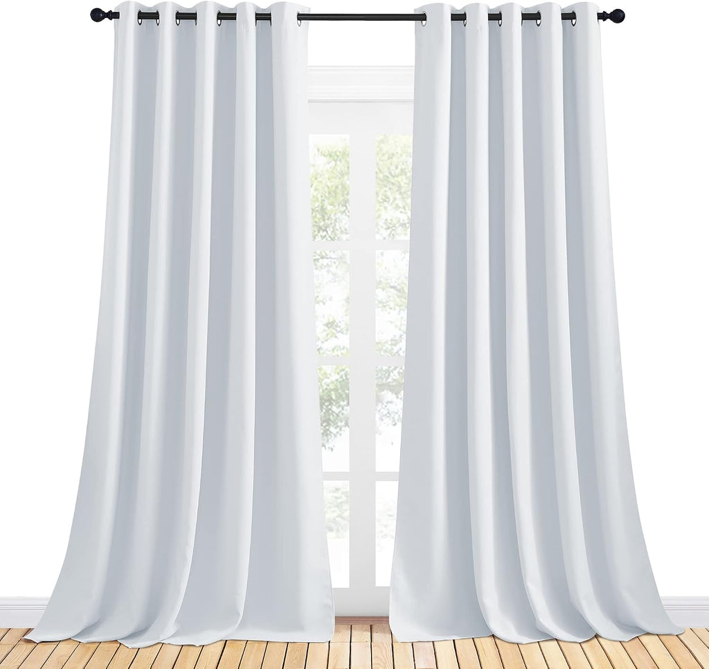 Nicetown Room Darkening Curtain Panels for Bedroom -easy maintenance Solid Thermal Insulated Grommet Room Darkening Draperies / Drapes…