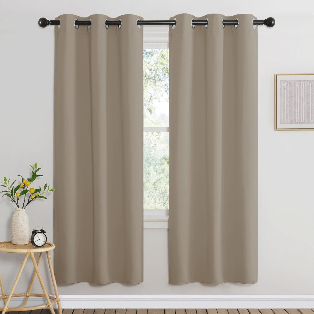 Nicetown Room Darkening Curtains for Nursery, Grommet Thermal Insulated Light Blocking Window Treatments Sound Reducing for Bedroom, W37 x…