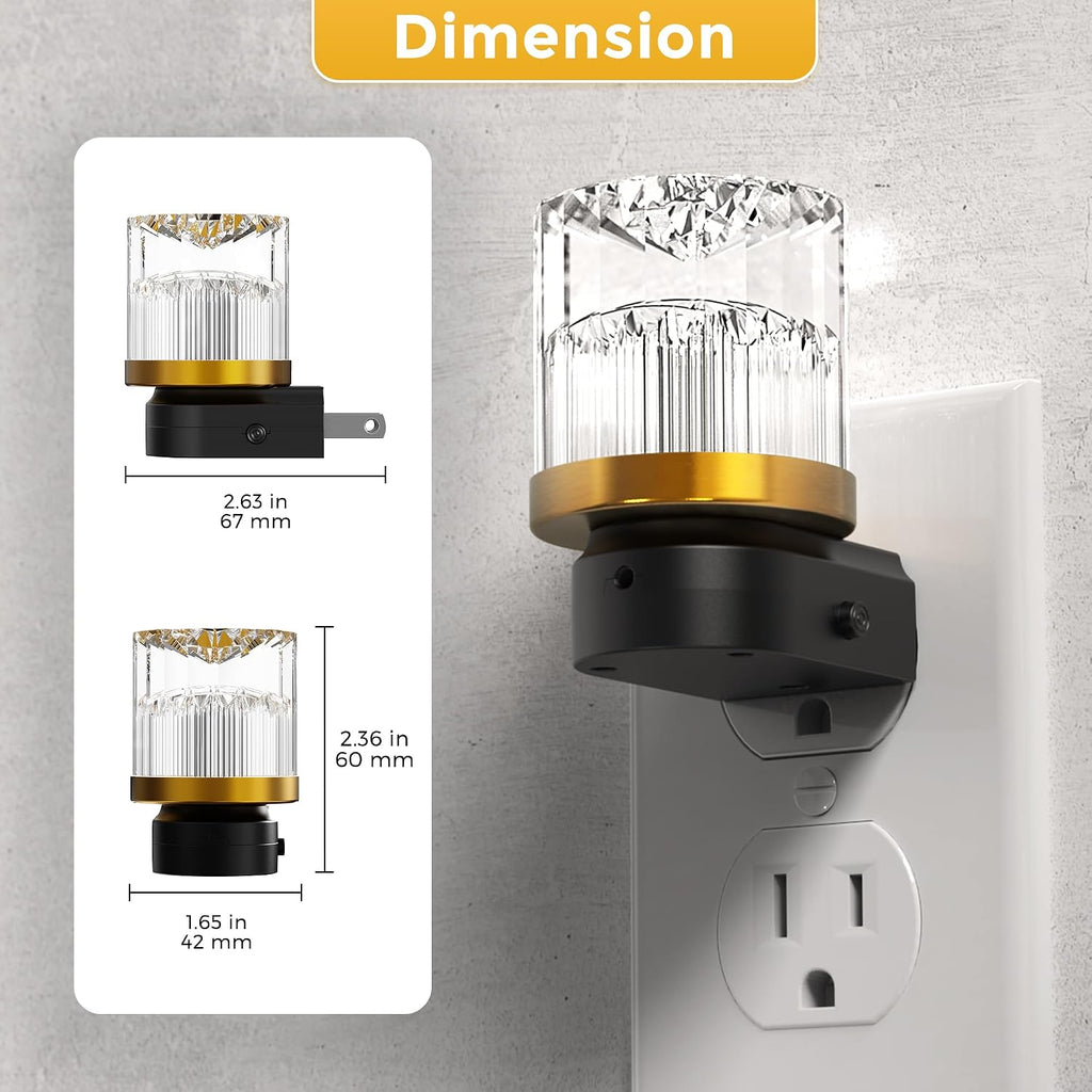 L LOHAS LED Night Light, Night Lights Plug into Wall with 10 Color Change RBG Nightlight Plug in Wall, Built in Dusk to Dawn Sensor for…