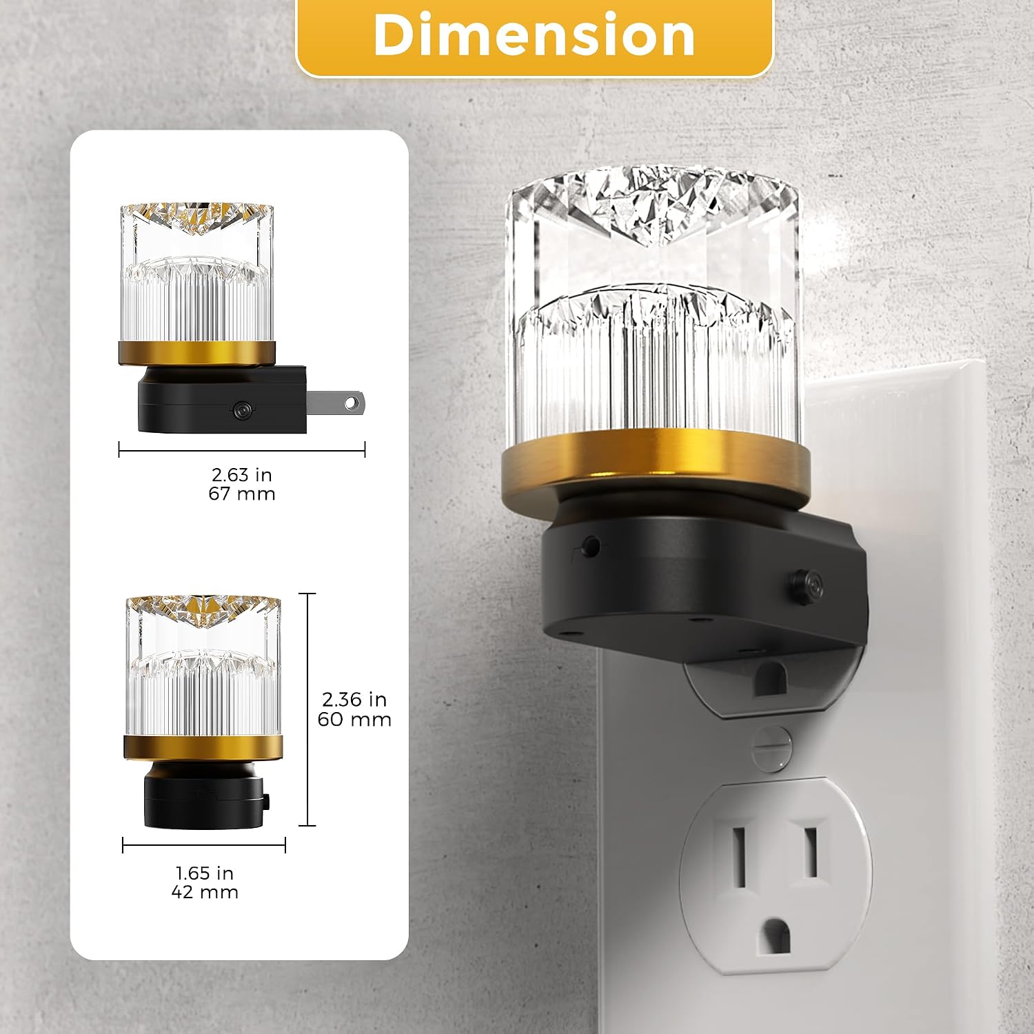 L LOHAS LED Night Light, Night Lights Plug into Wall with 10 Color Change RBG Nightlight Plug in Wall, Built in Dusk to Dawn Sensor for…