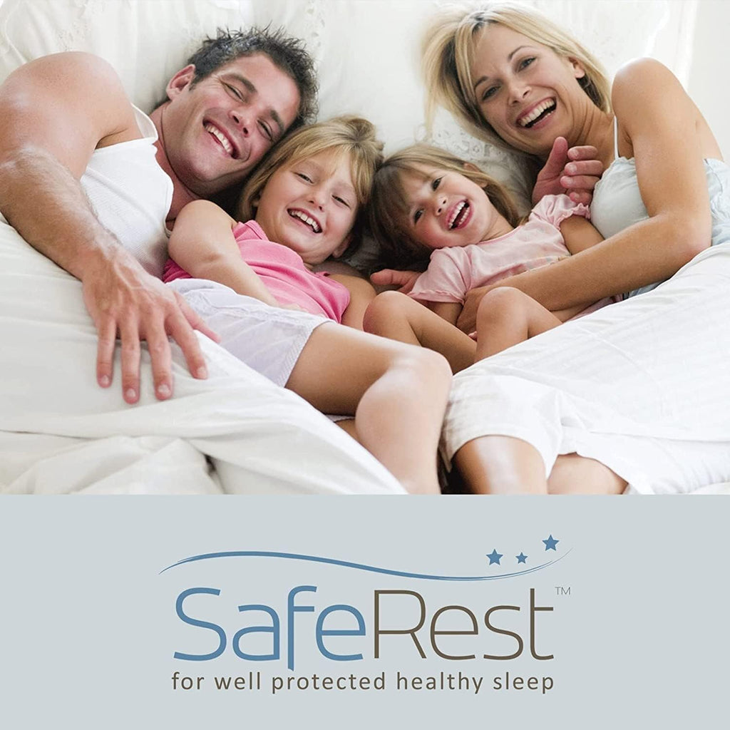 SafeRest Pillow Protector - Pack of 1 - Standard Size Waterproof Pillow Cover - Zippered Pillow Encasement for College Dorm Room, New…