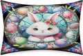 Easter65 Satin Silk Pillowcase for Hair and Skin Pillow Cases Standard Size Soft Silk Pillow Case with Envelope Closure Print Satin…