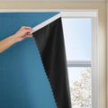 Jilron Magic Tape Stick on Portable Curtains for Windows, Bedroom Blackout Curtains for - Thermal Lnsulated No Drill Curtains Room Darkening…