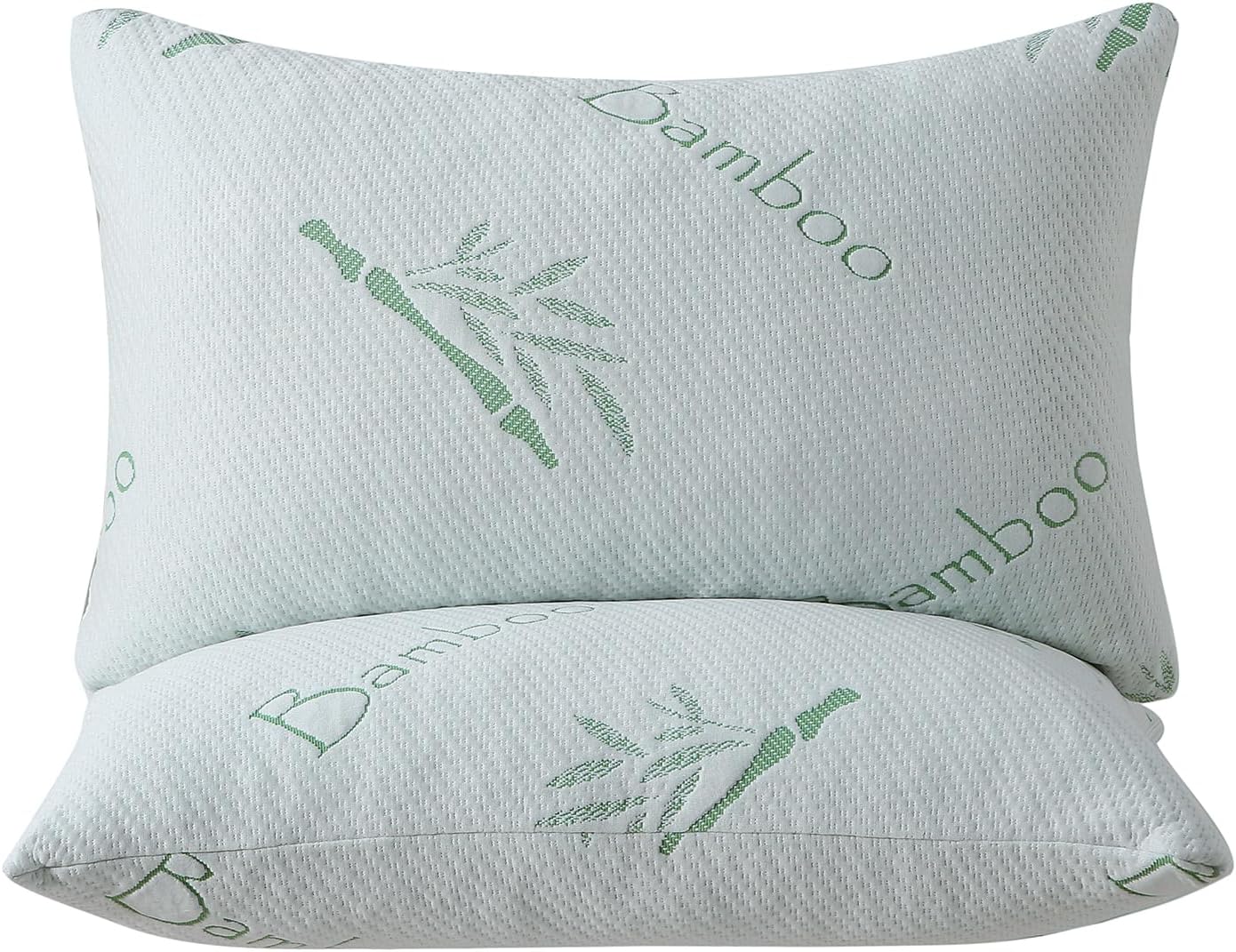 Hoxxme Memory Foam Pillows Queen Size set of 2, Shredded Memory Foam Bed Pillow for Sleeping, Adjustable Fluffy Pillow with Cooling Breatha…