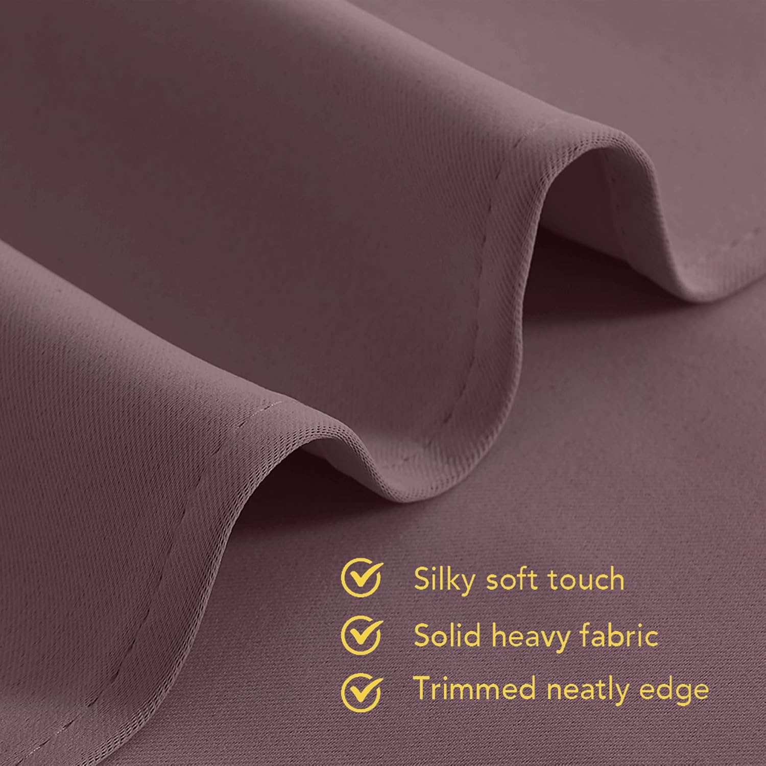 NICETOWN Blackout Curtains for Bedroom, Dry Rose, 34 W by 80 L, Set of 2, Thermal Insulated Curtains & Drapes with Grommet Top for Living…