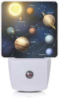 Planet Solar System Universe Galaxy Space Night Light Plug-in LED Nightlights Auto Sensor Night Lamp Dusk-to-Dawn Lamp Home Decor for…