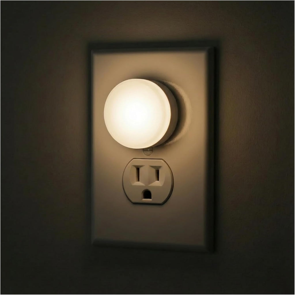 Lights By Night Mini LED Night Light, Plug-In, Dusk To Dawn Sensor, Warm White, Compact, Ambient Lighting, LED Lights for Bedroom…