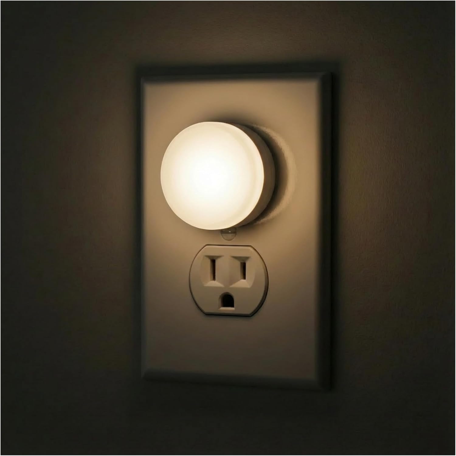 Lights By Night Mini LED Night Light, Plug-In, Dusk To Dawn Sensor, Warm White, Compact, Ambient Lighting, LED Lights for Bedroom…