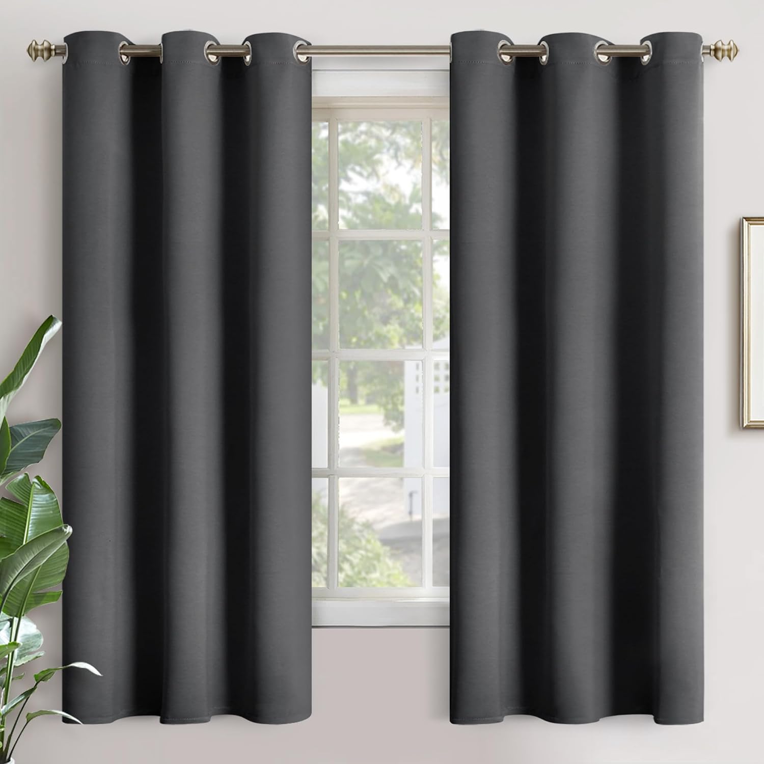 YoungsTex Blackout Curtains 68 Inches Length - Thermal Insulated with Grommet Room Darkening Window Drapes for Living Room Bedroom, 2 Panel…