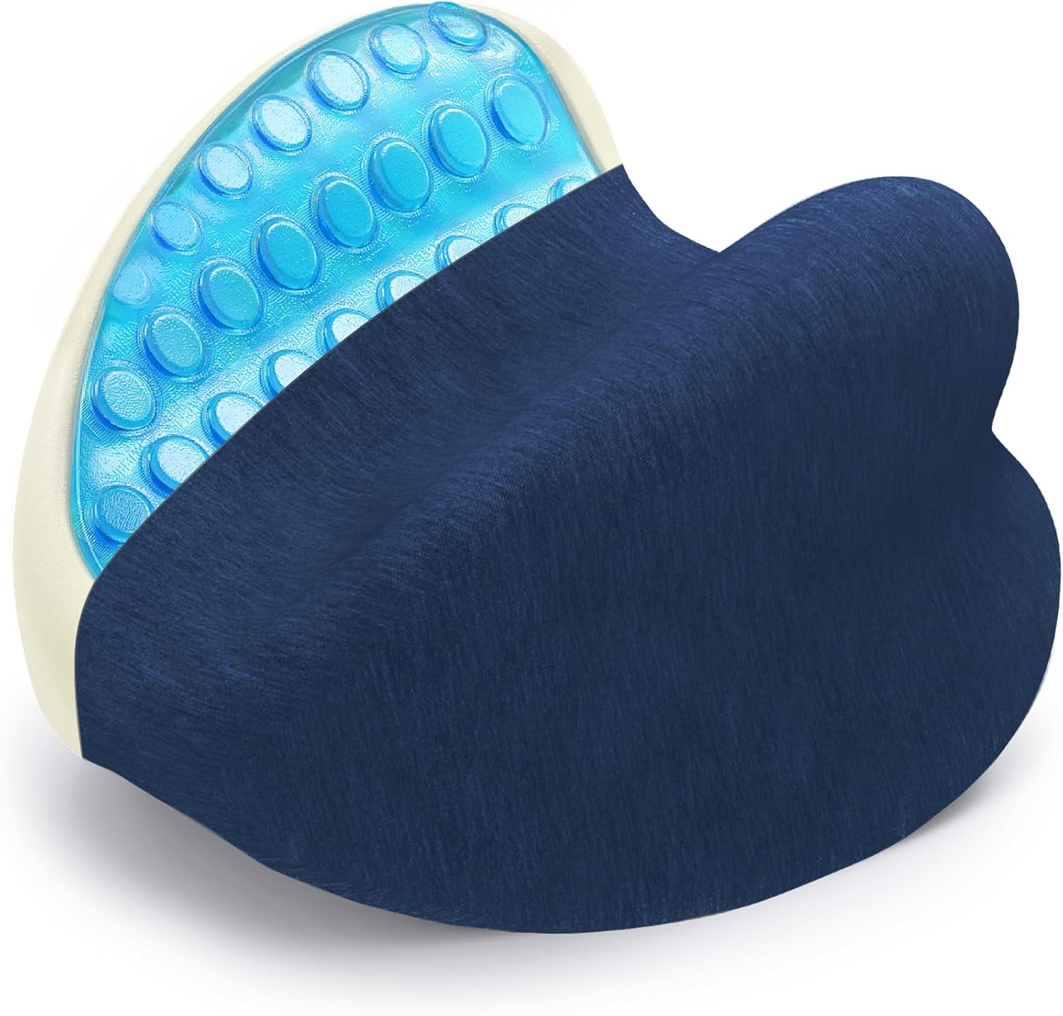 Knee Pillow for Side Sleepers - Cooling Gel Memory Foam Leg Pillow for Side Sleeping, Heart-Shaped Between Legs Cushion for Pressure…