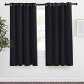 NICETOWN Black Blackout Curtain 68 inch Length, W55 x L68 Inch, 8 Grommets Top, 1 Piece, Thermal Insulated Modern Window Treatment…