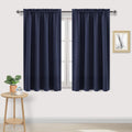 Dwcn Navy Room Darkening Blackout Curtains - Thermal Insulated Privacy Energy Saving Window Curtain Drapes 52 x 45 inch Length, Set of 2 Be…