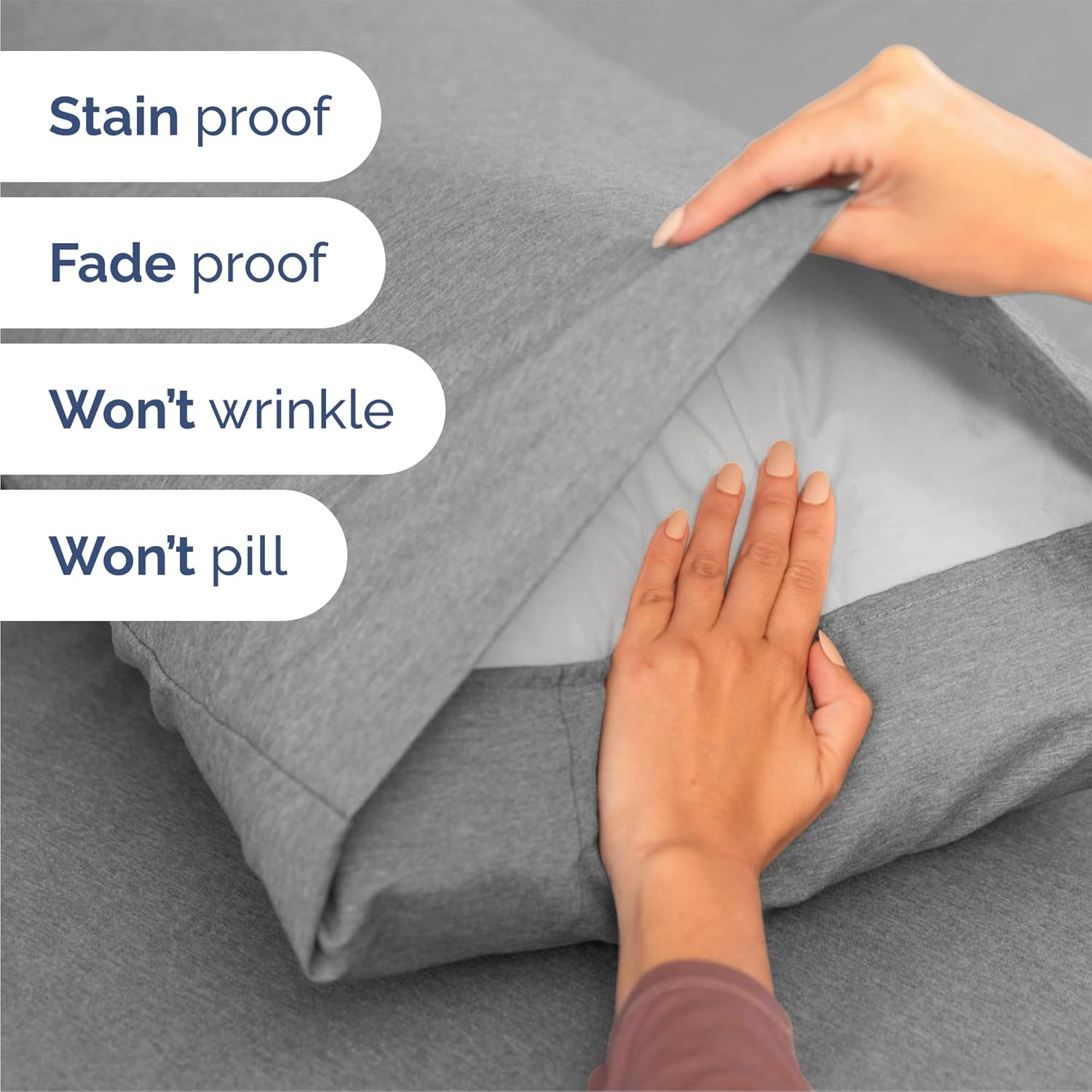 Queen Size 4 Piece Sheet Set - Comfy Breathable & Cooling Sheets - Hotel Luxury Bed Sheets for Women & Men - Deep Pockets, Easy-Fit, Soft…