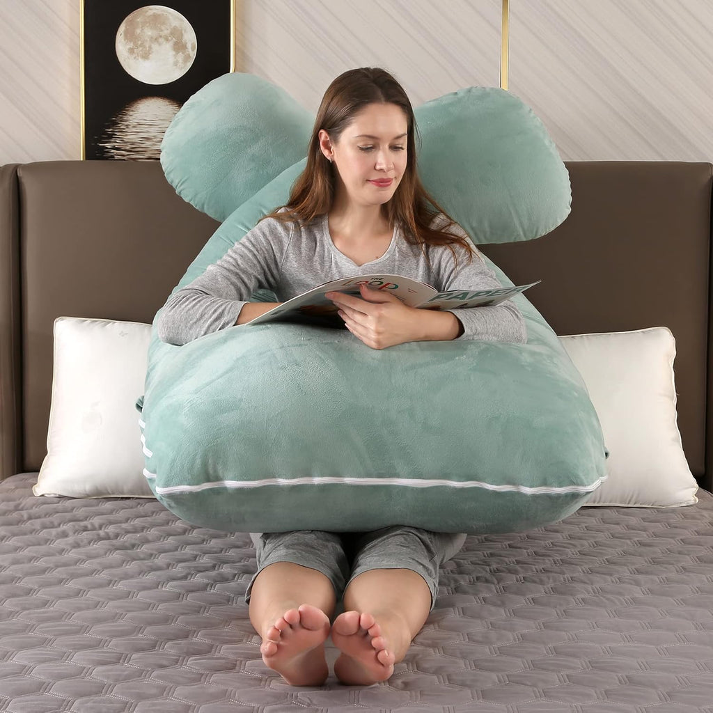 Amagoing 55 inches Pregnancy Pillows for Sleeping, U Shaped Maternity Full Body Pillow for Pregnant Women with Hip, Leg, Back, Belly Suppor…