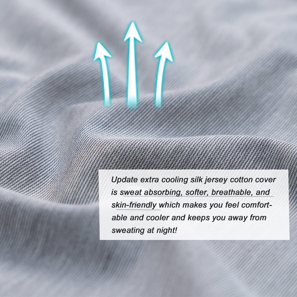 Meiz Pregnancy Pillow, Cooling Silky Pregnancy Pillows for Sleeping, 65" Full Body Maternity Pillow for Tall Pregnant Woman with Cooling Si…