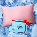 Rifens Ice Cooling Pillowcase for Hot Sleepers, Instantly Cool, Stays Cold All Night, Softer Than Silk Pillow Cases, Pillow Covers with Inv…