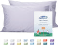 Sunflower King Pillowcases Set of 2, 100% Cotton King Size Pillow Cases 2, 20×40 inches Light Purple, Soft and Breathable