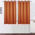 Lemomo Orange Blackout Curtains 52 x 54 Inch Length/Set of 2 Curtain Panels/Thermal Insulated Room Darkening Blackout Curtains for Bedroom…