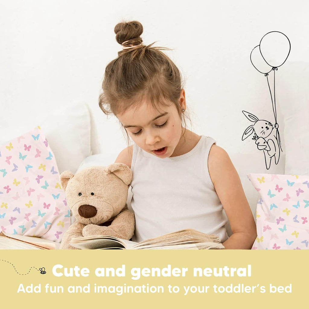 Toddler Pillow with Pillowcase - 13x18 My Little Dreamy Kids Travel Bed Pillows for Sleeping, Organic Cotton Small Pillowcase, Soft &…