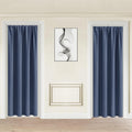 Jiuzhen Blackout Doorway Curtains 80 inch Length - 2 Panels Thermal Insulated Privacy Soundproof Rod Pocket Closet Door Curtains Room Divid…
