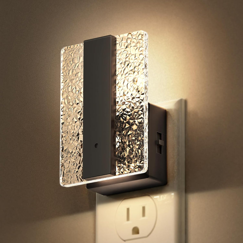 DORESshop LED Night Lights Plug Into Wall, Decorative Night Light with Dusk-to-Dawn Sensor, Dimmable Nightlights, Adjustable Brightness…