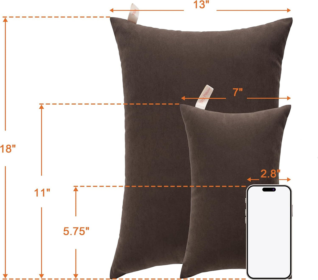 Ntbay Tiny Pillows, Down Alternative 7"x11" 100% Microfiber, Filler: 100% Polyester Mini Pillow for Travel, Pets, Soft Machine Washable Sma…