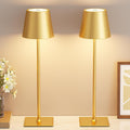 Kakanuo Gold Cordless Rechargeable Table Lamp 5000mAh Battery Operated Lamps, 3 Colors Stepless Dimming Touch Lamp for Living Room…